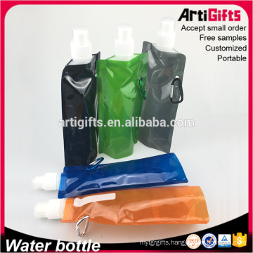 Wholesale Cheap Folding Plastic Bottles With Carabiner